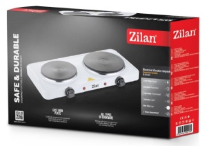 Zilan Električni rešo, 2 ploče, 2500 W, 15.5/18.5 cm - ZLN2180