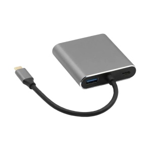 4u1 USB HUB, HDMI+USB-A+VGA i USB-C(PD) - Img 2