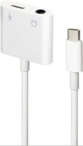 A-CM-3.5FP-01 Gembird USB type-C plug to stereo 3.5 mm audio adapter cable, with extra power socket - Img 3
