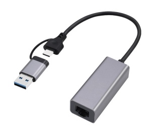 A-USB3AC-LAN-01 Gembird USB 3.1 + type-C Gigabit network adapter, space grey (Alt: A-CMU3-LAN-05) - Img 3