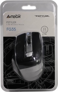 A4-FG35 GREY A4Tech Fstyler V-Track bezicni opticki mis 2.4Ghz, 125Hz/1000-1600-2000Dpi, 105mm, USB - Img 2