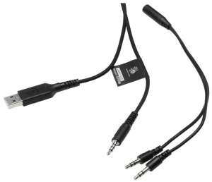 A4-G260P BLACK A4Tech Bloody gejmerske slusalice sa mikrofonom, 50mm/16ohm, USB za RGB, 3,5mm - Img 1