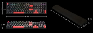 A4-S525N A4Tech Bloody Mehanicka RGB Gejmerska tastatura + Oslonac za zglob - Img 2