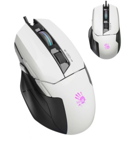 A4-W70 MAX PANDA WHITE A4Tech Bloody RGB Gejmerski opricki mis, 2000Hz/100-10.000 Dpi, USB 126mm - Img 3