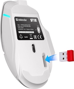 Bežični miš Defender Stix GM-009/ 3200dpi - Img 2
