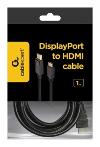 CC-DP-HDMI-1M Gembird DisplayPort na HDMI digital interface kabl 1m - Img 1