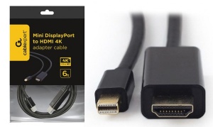 CC-mDP-HDMI-6 Gembird Mini DisplayPort to HDMI 4K cable, 1.8m - Img 1