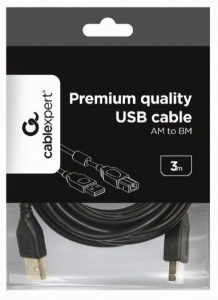 CCF-USB2-AMBM-10 Gembird USB 2.0 A-plug B-plug ferit kabl za stampac 3m