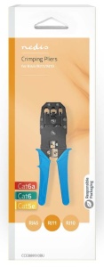 CCGB89510BU Klesta za krimpovanje CAT5, CAT5e, CAT6, CAT6a, RJ10, RJ11, RJ45, Secenje + skidanje