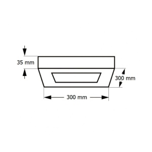 Crna LED plafonjera 24W, promen. boja svetla IP20 - Img 2