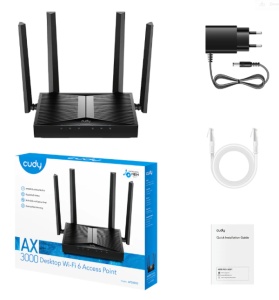 Cudy AP3000D AX3000 Desktop Wi-Fi 6 Access Point Dual-Band, 2402 Mbps + 574 Mbps Wi-Fi - Img 2