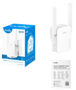 Cudy RE300, N300 Mesh Wi-Fi Range Extender,2.4 GHz Wi-Fi Speed, 300 Mbps - Img 2