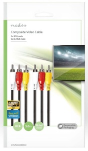 CVGP24300BK50 Kabl 3xRCA muski - 3xRCA muski 5m - Img 2