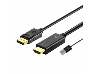 FAST ASIA Kabl HDMI + USB 2.0 na DisplayPort (m/m) 1.8m - Img 1
