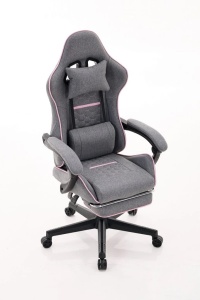 Gaming stolica ePlayGame HC-4095 PG/do 120kg/ platno/sivo roze