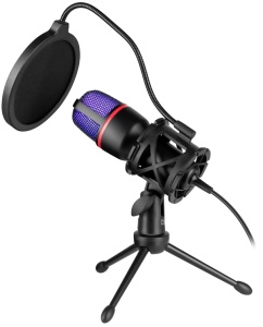 Gaming stream mikrofon Defender Forte GMC 300 3.5mm 1.5m kabl ljubicasti - Img 1