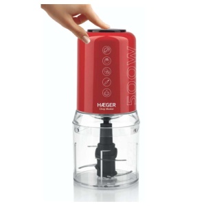 HAEGER CH-50W.009A SECKALICA 0,5L 500W 4 SEČIVA CRVENA - Img 3