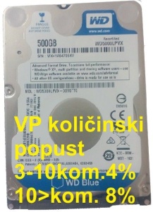 HDD 2.5 * 500GB WD5000LPVX WD BLUE 5400RPM 8MB SATA3 7mm - Img 2