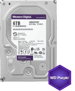 HDD 3.5 * 6TB WD62PURZ WD Purple 24/7 5400RPM 256MB SATA3