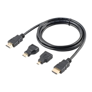 HDMI kabl 1.5m sa mikro mini hdmi adapterom - Img 1