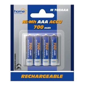 home Baterija punjiva AAA, 700mAh, blister 4 kom - M 700AAA