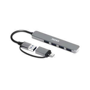 HUB Port Designs USB-C / USB-A vers 4 ports USB-A 3.0 5Gbps Slim - Img 2