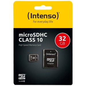 (Intenso) Micro SD Kartica 32GB Class 10 (SDHC & SDXC) sa adapterom - SDHCmicro+ad-32GB/Class10 - Img 1