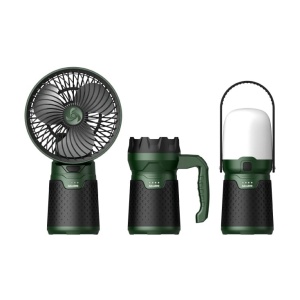 ISKRA ERO akumulatorski kamperski set, ventilator+lampe
