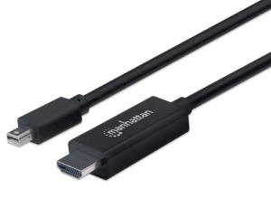 Kabl Manhattan 153232 mini Displayport - HDMI M/M 1.8m Black - Img 1