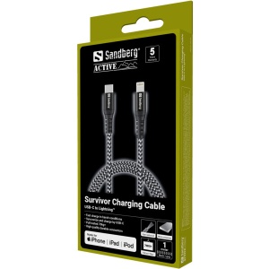 Kabl Sandberg Survivor 441-55 USB-C/Lightning 1m - Img 2
