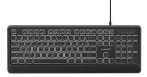 KB-UML-04 Gembird Tanka žièana osvetljena tastatura, crna, US raspored - Img 2