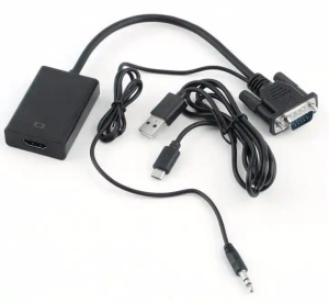 Kettz VGA na HDMI Konvertor + audio 3.5mm V2H - Img 1