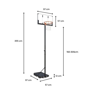 Koš sa podesivom visinom od 150cm do 305cm - Img 3
