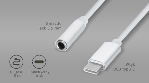 KRUGER&MATZ Audio adapter USB-C na 3.5mm utičnicu za slušalice KM1245 - Img 3