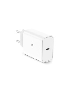 KSIX BCD30PDC01B SET ZIDNI Punjač 60 W + KABL USB-C NA USB-C, 1M, BELI - Img 2