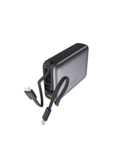 KSIX BPB20PD22INTG 20000mAh MINI POWERBANK 22.5W, LED DISPLAY+KABL USB-C I LIGHTNING - Img 7