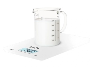 LAFE Digitalna kuhinjska vaga staklena do 5kg preciznost 1g bela Precision White - Img 3