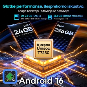 Lagenio Rhino1 Pro 4G/Octa-Core/6.9" HD+/120Hz/8GB+256GB/64MP/8MP/12000mAh/eSIM/Android16 - Img 3