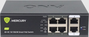 LAN Switch Mercury H1064PL 6port 10/100 4-PoE