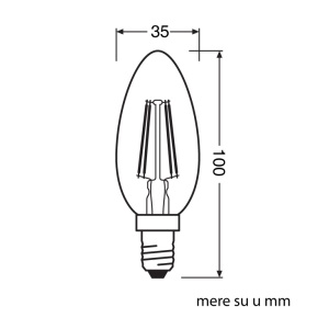 LED filament sijalica toplo bela 4W OSRAM - Img 2