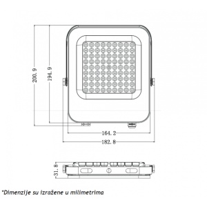LED REFLEKTOR IK03 50 W 6500K - Img 2