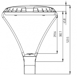 LED ULICNA SVETILJKA GD-08 60W 4000K 7800lm IP65 - Img 4