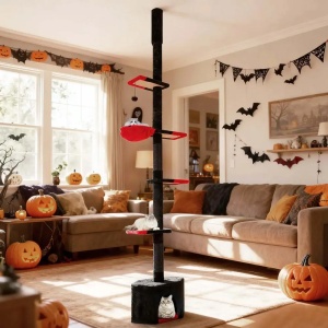 Maca Halloween penjalica i grebalica za Mačke do plafona 300cm Crna - Img 2