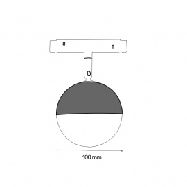 MAGNETIC SVETILJKA LED25-1-12W 3000K 120° 48V DC - Img 3