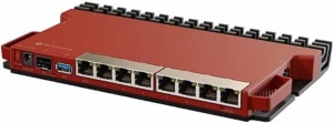 MikroTik Ruter RBL009UIGS-RM ,220 x 125 x 22 mm, crno-crvena - Img 3