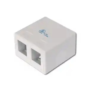 Modul nazidne utičnice prazne 2xRJ45 AT-AG-302A-WH