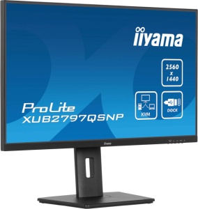 Monitor 27" Iiyama XUB2797QSNP-B1 IPS 2560x1440/100Hz/1ms/HDMI/DP/USB/RJ45/zvučn - Img 3