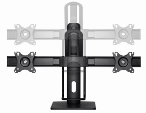 MS-D2-01 Gembird Podesivi stoni drzac za dva monitor, tilt, 17-27 max.2x6kg