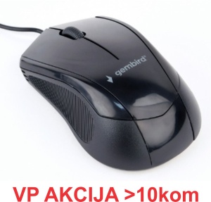 MUS-3B-02 Gembird Opticki mis 1000Dpi 3-button black 105mm USB