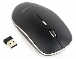 MUSW-4BS-01 Gembird Necujni bezicni mis 2,4GHz opticki USB 800-1600Dpi black 115mm - Img 3